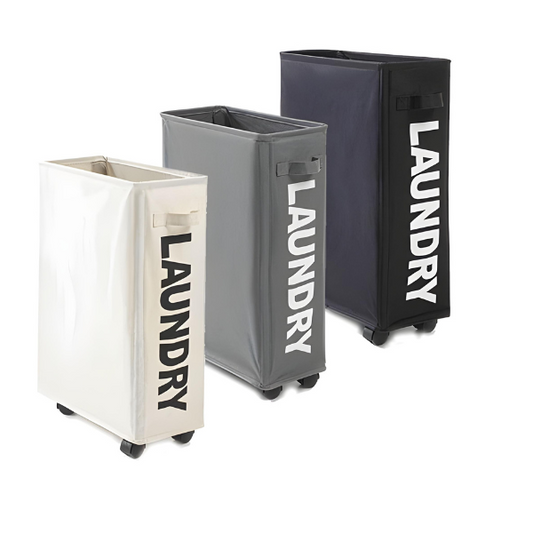 Laundry basket with wheels and handle - All-in-One