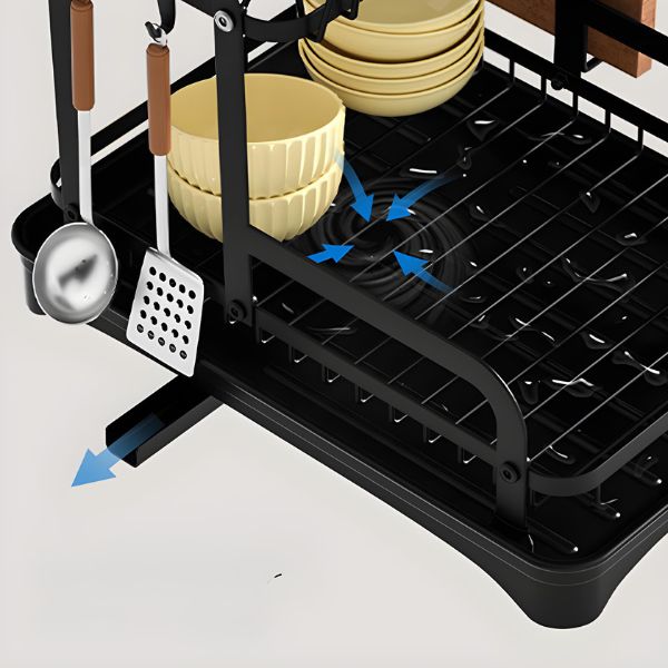 Dish Rack Pro – High capacity and durable wrought iron construction. - Going Up home