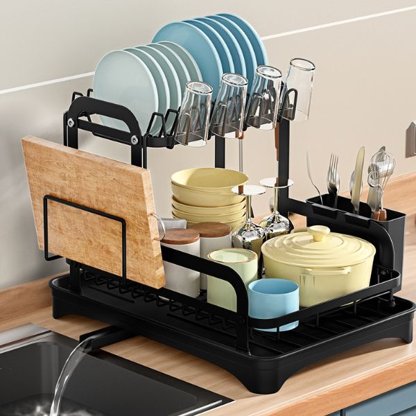 Dish Rack Pro – High capacity and durable wrought iron construction. - Going Up home